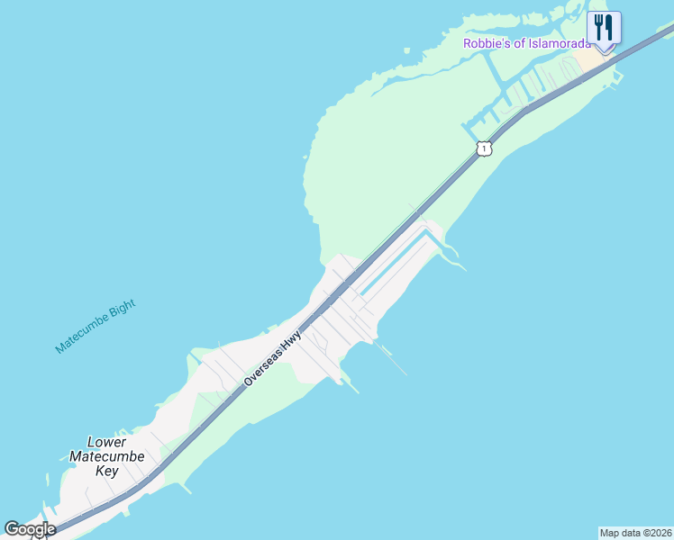 map of restaurants, bars, coffee shops, grocery stores, and more near 76410 Overseas Highway in Islamorada