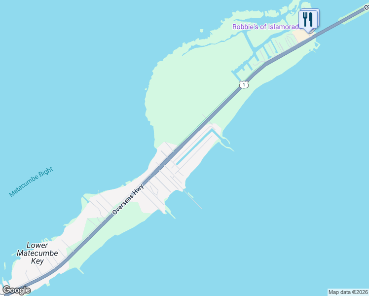 map of restaurants, bars, coffee shops, grocery stores, and more near 122 Columbus Drive in Islamorada