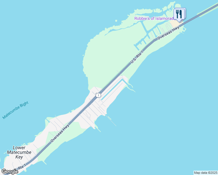 map of restaurants, bars, coffee shops, grocery stores, and more near 120 Cortez Drive in Islamorada