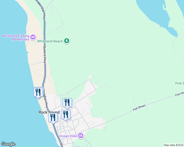 map of restaurants, bars, coffee shops, grocery stores, and more near in Rock Sound