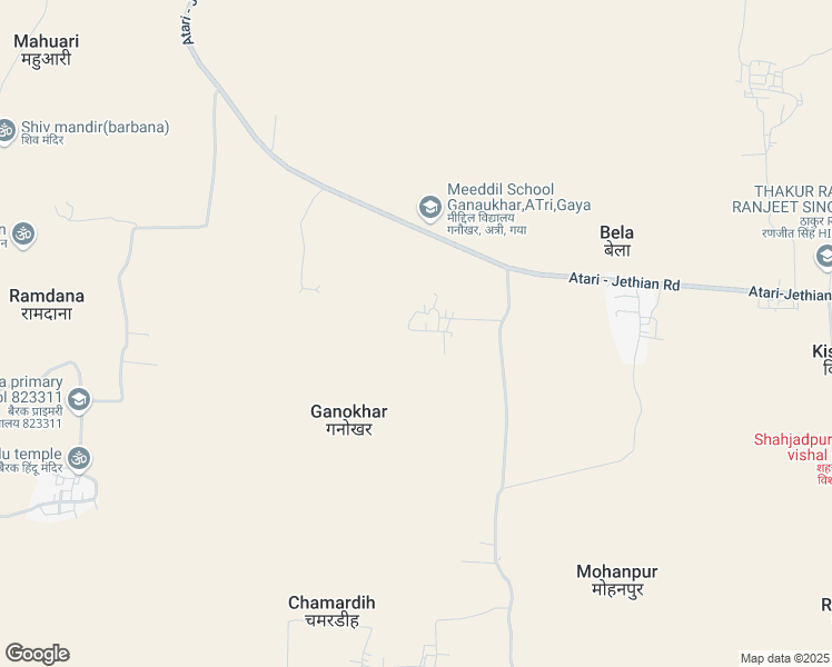 map of restaurants, bars, coffee shops, grocery stores, and more near in Gaya