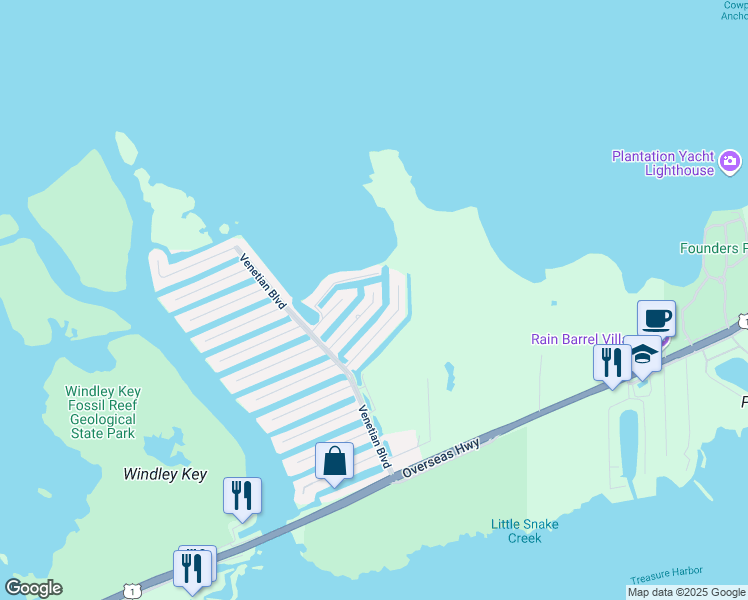 map of restaurants, bars, coffee shops, grocery stores, and more near 141 San Marco Drive in Islamorada