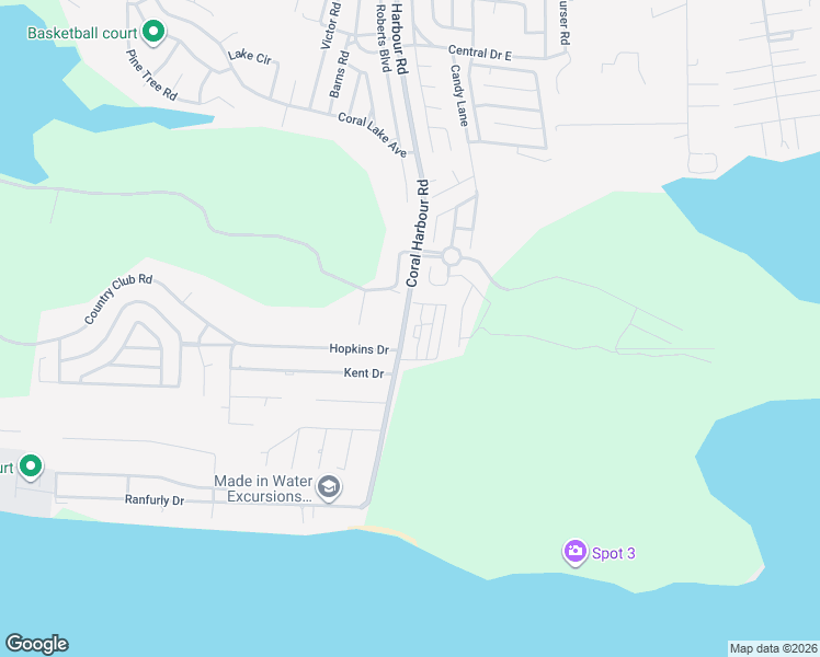 map of restaurants, bars, coffee shops, grocery stores, and more near 111 Coral Harbour Road in Nassau