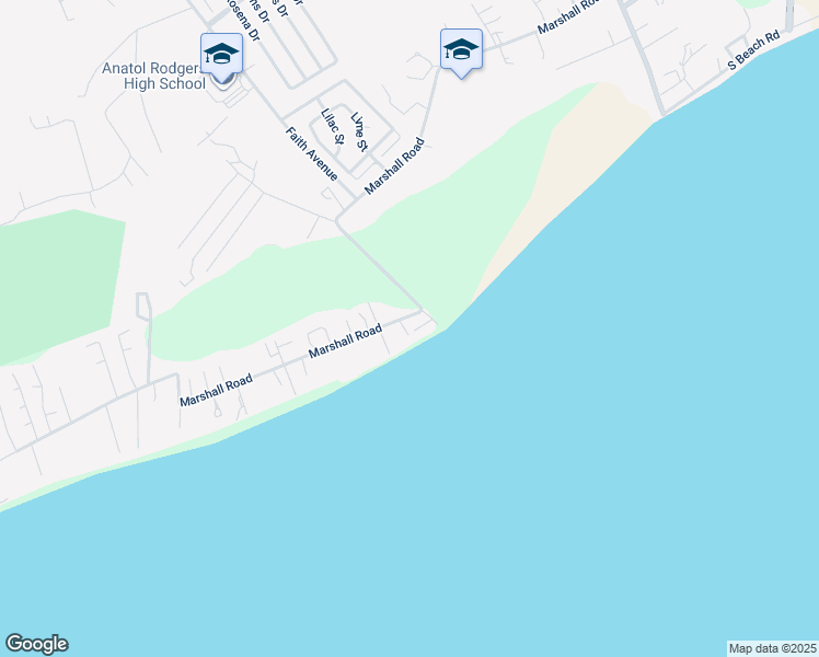 map of restaurants, bars, coffee shops, grocery stores, and more near Marshall Road in Nassau