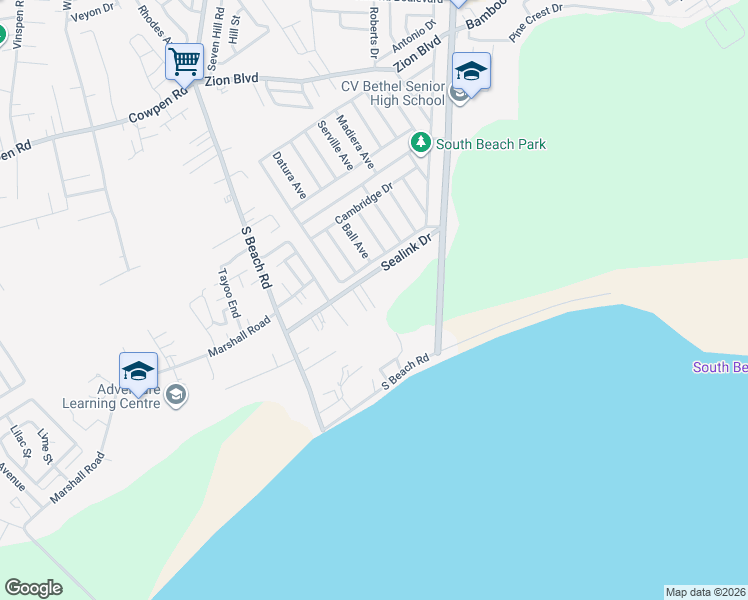 map of restaurants, bars, coffee shops, grocery stores, and more near in Nassau