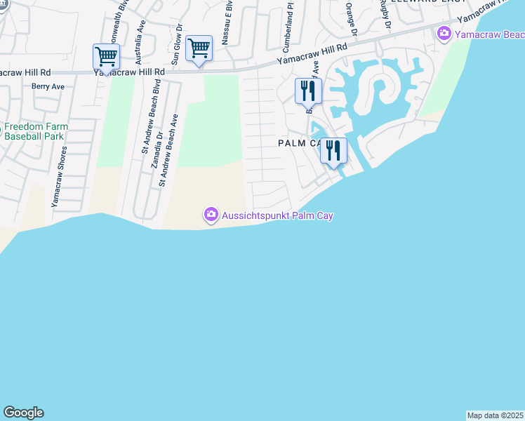 map of restaurants, bars, coffee shops, grocery stores, and more near in 