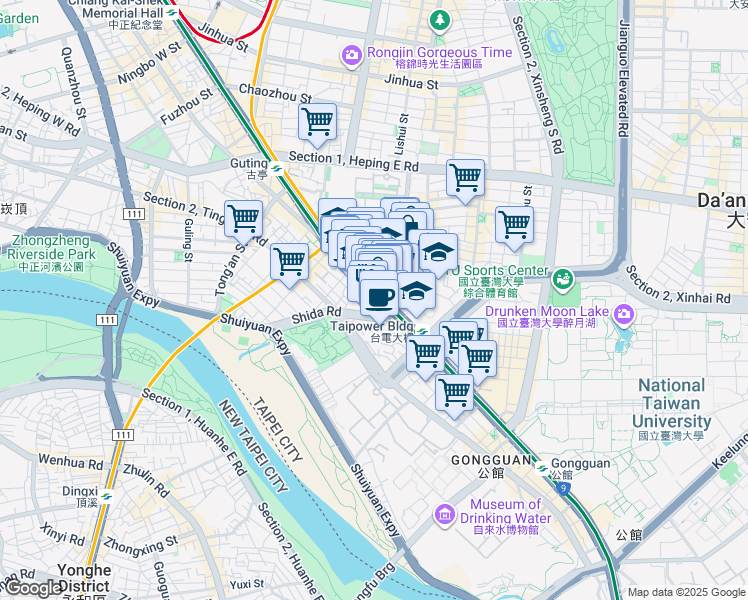 map of restaurants, bars, coffee shops, grocery stores, and more near in 