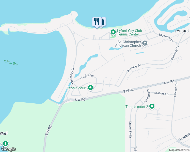 map of restaurants, bars, coffee shops, grocery stores, and more near in Nassau