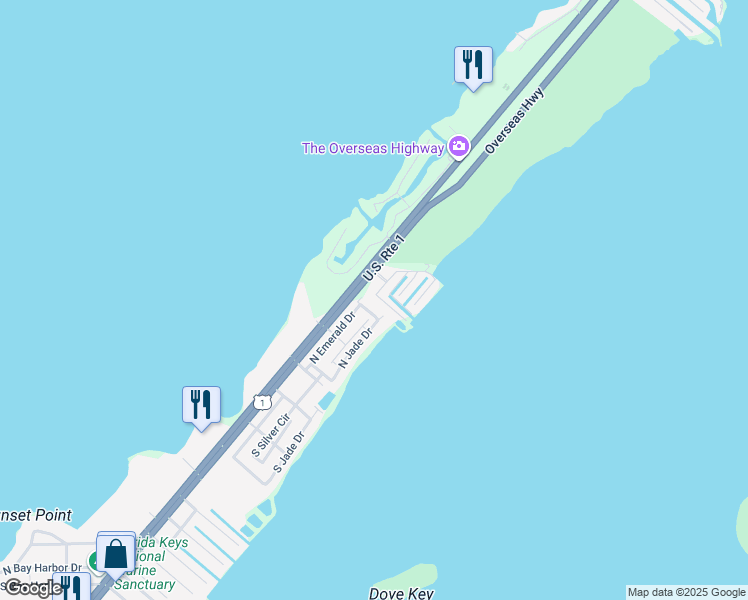 map of restaurants, bars, coffee shops, grocery stores, and more near 402 Thumper Thoroughfare in Key Largo