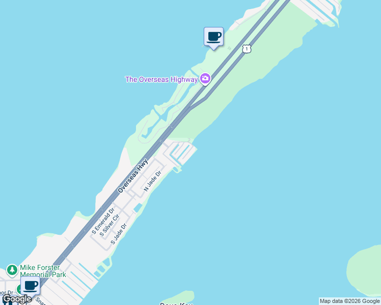 map of restaurants, bars, coffee shops, grocery stores, and more near 307 Little Miss Muffett Lane in Key Largo