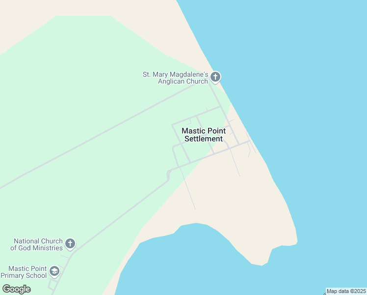 map of restaurants, bars, coffee shops, grocery stores, and more near in Mastic Point Settlement