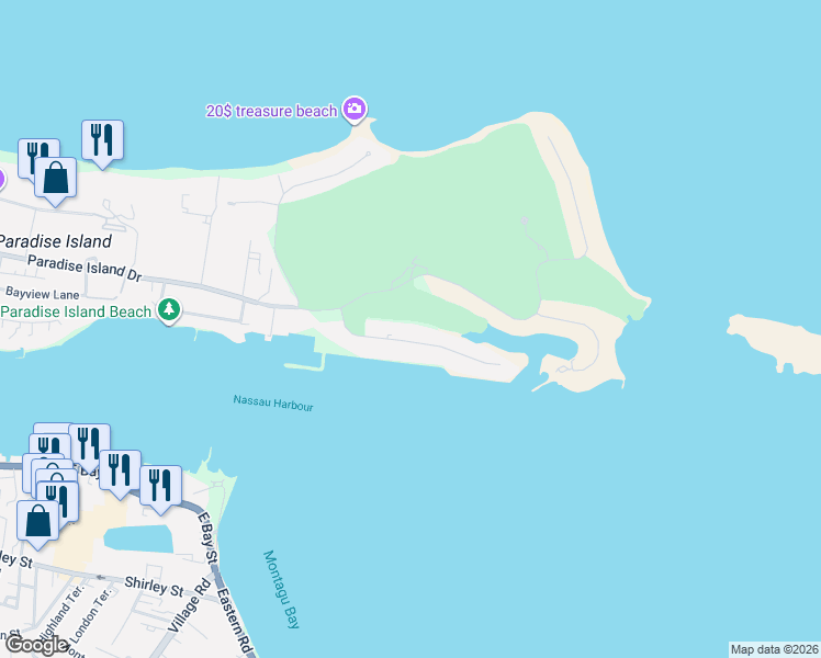 map of restaurants, bars, coffee shops, grocery stores, and more near in 
