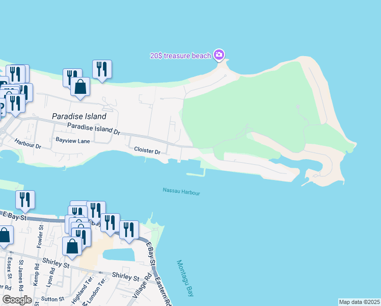 map of restaurants, bars, coffee shops, grocery stores, and more near in 
