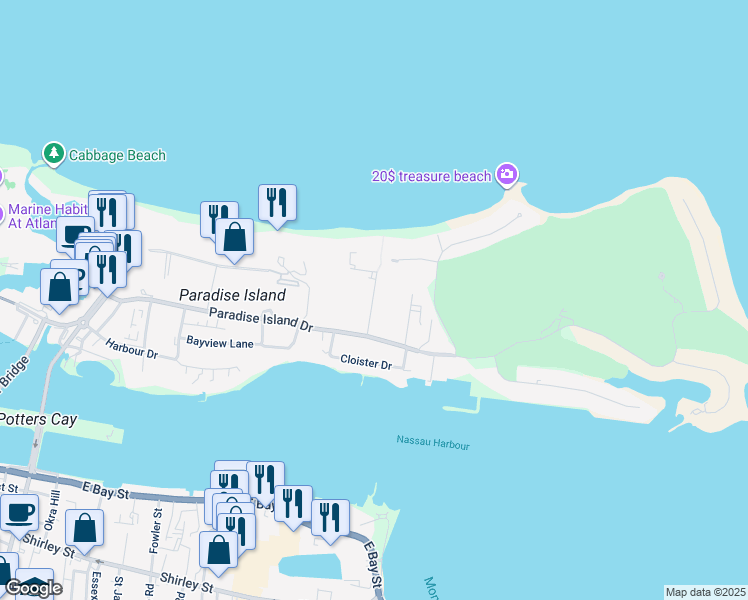 map of restaurants, bars, coffee shops, grocery stores, and more near in 