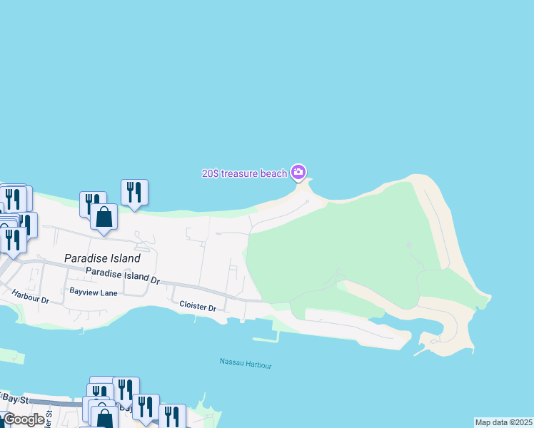 map of restaurants, bars, coffee shops, grocery stores, and more near in 