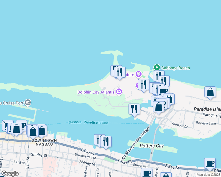 map of restaurants, bars, coffee shops, grocery stores, and more near in 