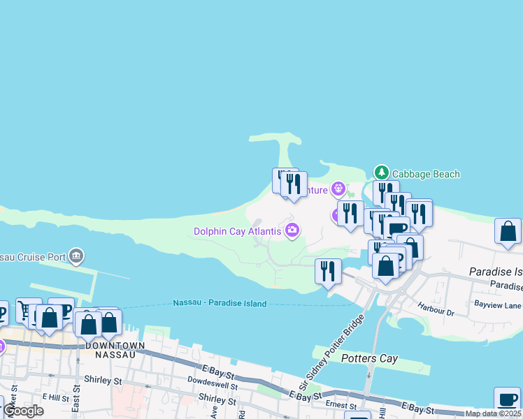 map of restaurants, bars, coffee shops, grocery stores, and more near in 