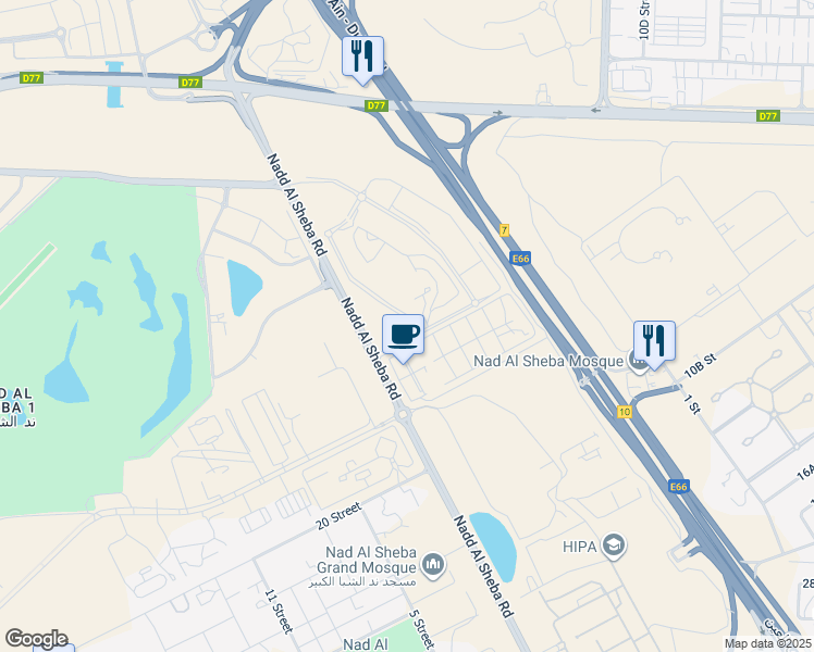 map of restaurants, bars, coffee shops, grocery stores, and more near in Dubai