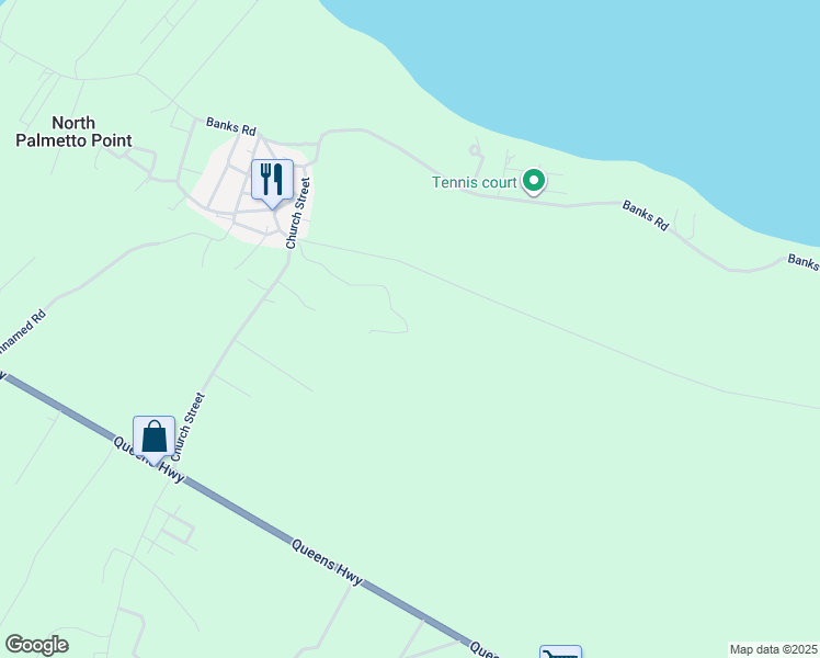 map of restaurants, bars, coffee shops, grocery stores, and more near in North Palmetto Point
