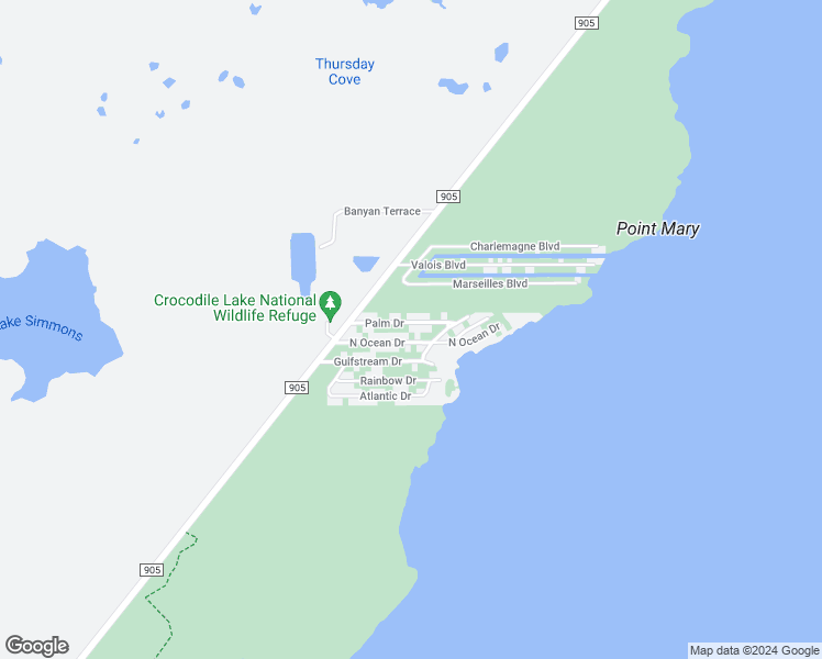 map of restaurants, bars, coffee shops, grocery stores, and more near 21 Palm Drive in Key Largo