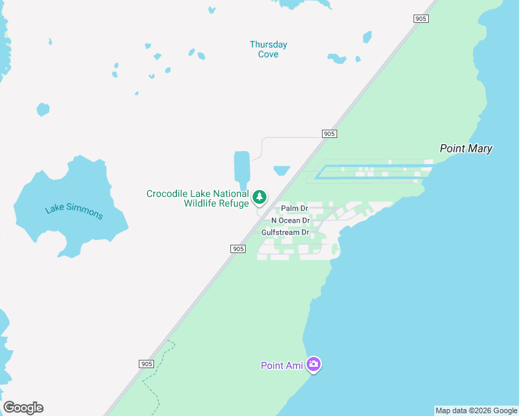 map of restaurants, bars, coffee shops, grocery stores, and more near 10750 County Road 905 in Key Largo