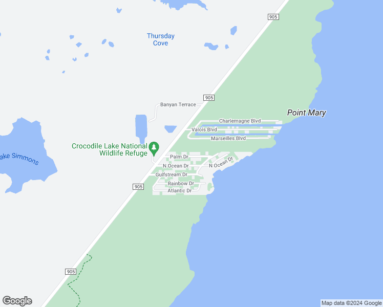 map of restaurants, bars, coffee shops, grocery stores, and more near 21 Palm Drive in Key Largo