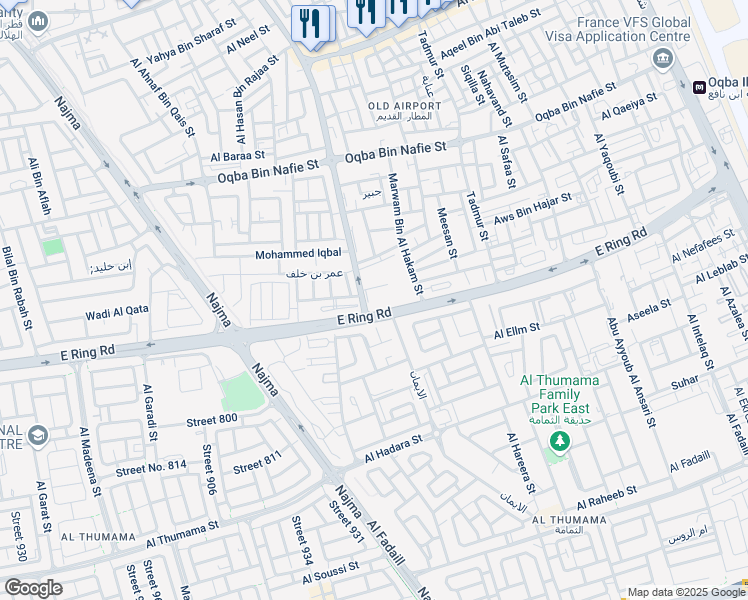 map of restaurants, bars, coffee shops, grocery stores, and more near in Doha