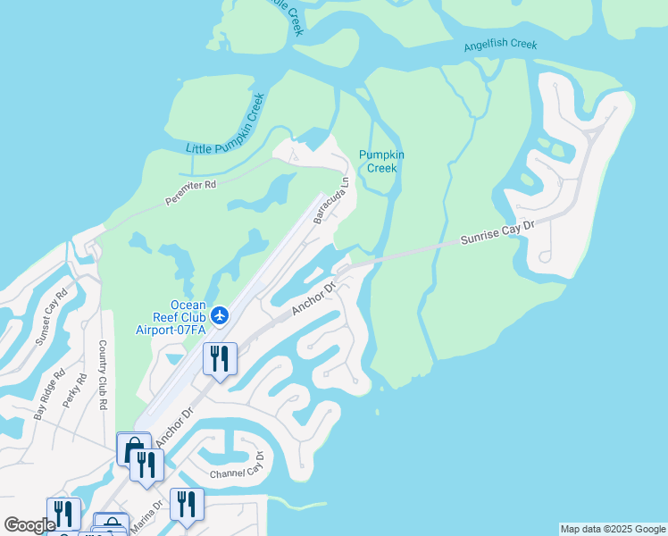 map of restaurants, bars, coffee shops, grocery stores, and more near 2 Landings in Key Largo
