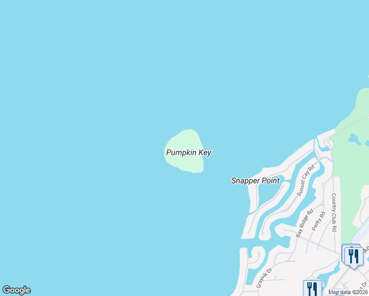 map of restaurants, bars, coffee shops, grocery stores, and more near 13 West Snapper Point Drive in Key Largo