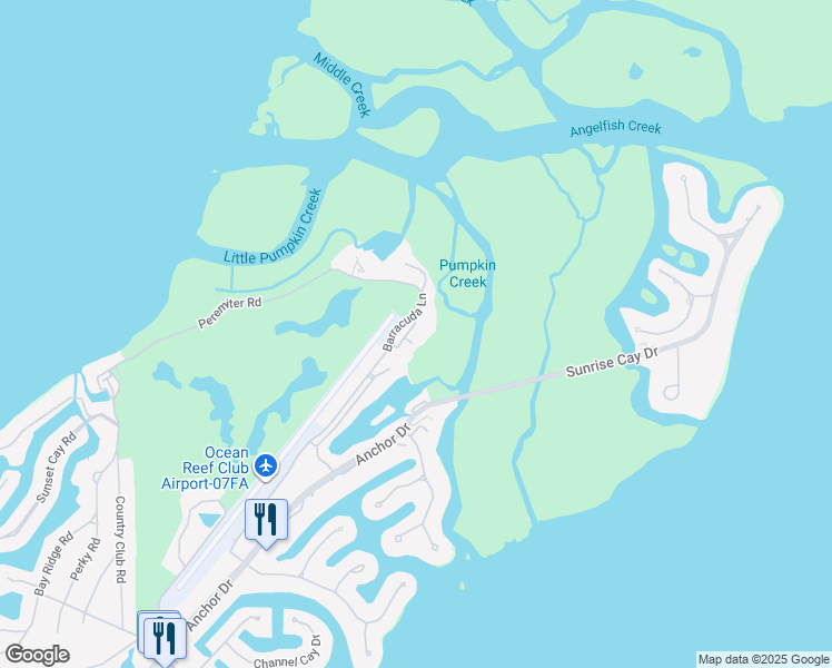map of restaurants, bars, coffee shops, grocery stores, and more near 3026 Sanctuary Terrace in Key Largo