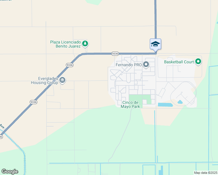 map of restaurants, bars, coffee shops, grocery stores, and more near 38100 Southwest 195th Place in Homestead