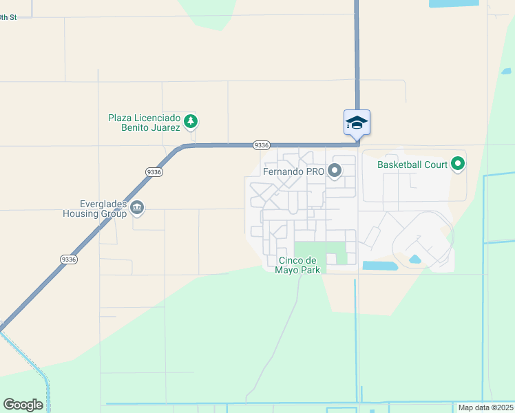 map of restaurants, bars, coffee shops, grocery stores, and more near 38100 Southwest 195th Place in Homestead
