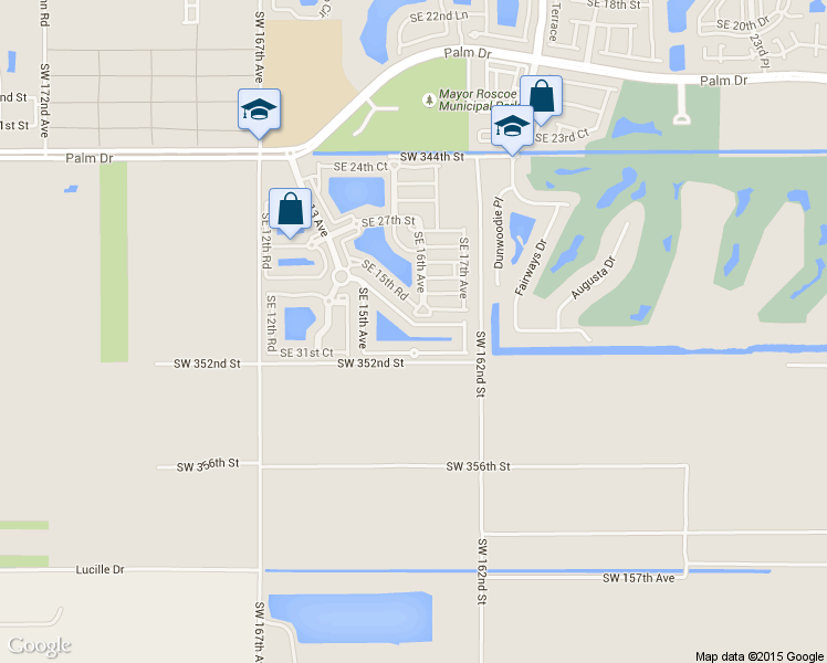 map of restaurants, bars, coffee shops, grocery stores, and more near 1632 Southeast 30th Street in Homestead