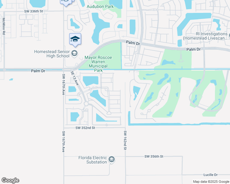 map of restaurants, bars, coffee shops, grocery stores, and more near 2815 Southeast 16th Avenue in Homestead