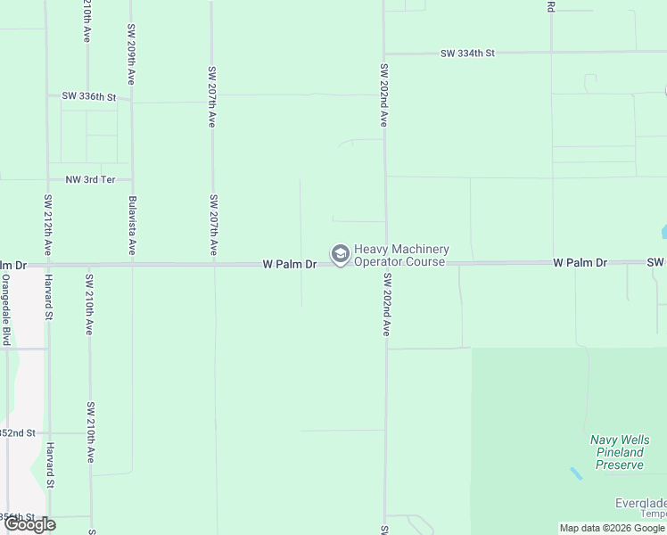 map of restaurants, bars, coffee shops, grocery stores, and more near 20340 Southwest 344th Street in Homestead