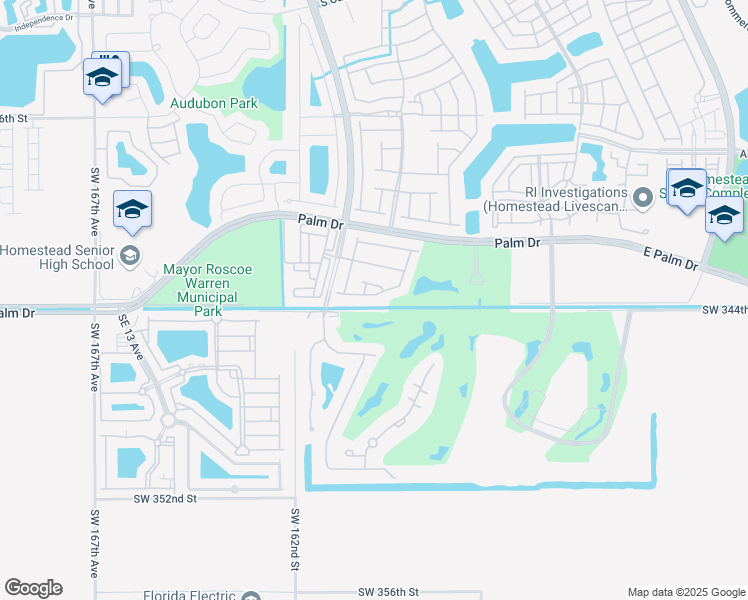 map of restaurants, bars, coffee shops, grocery stores, and more near 1950 Southeast 23rd Court in Homestead