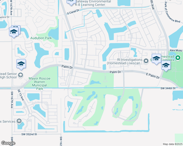 map of restaurants, bars, coffee shops, grocery stores, and more near 2017 Southeast 21st Court in Homestead