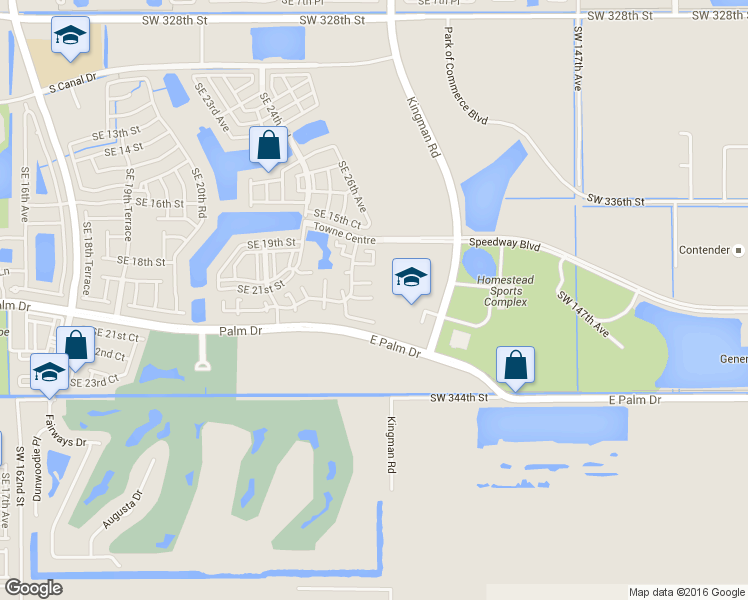 map of restaurants, bars, coffee shops, grocery stores, and more near 1948 Southeast 21st Court in Homestead