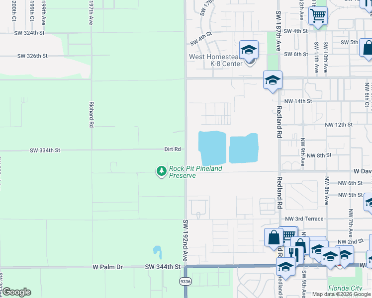 map of restaurants, bars, coffee shops, grocery stores, and more near in Miami-Dade County