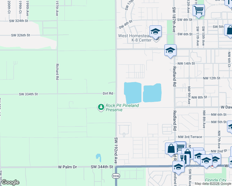 map of restaurants, bars, coffee shops, grocery stores, and more near in Miami-Dade County