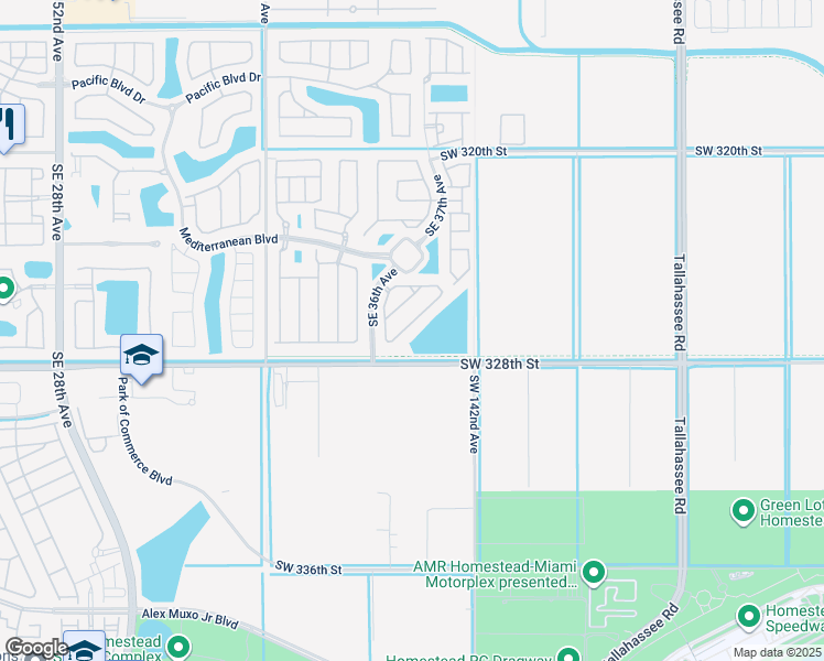 map of restaurants, bars, coffee shops, grocery stores, and more near 685 Southeast 37th Place in Homestead