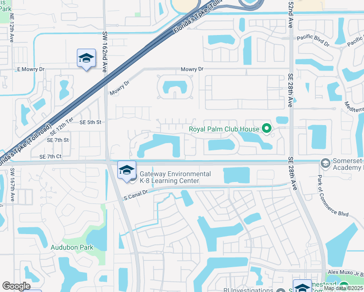 map of restaurants, bars, coffee shops, grocery stores, and more near 680 Southeast 22nd Lane in Homestead