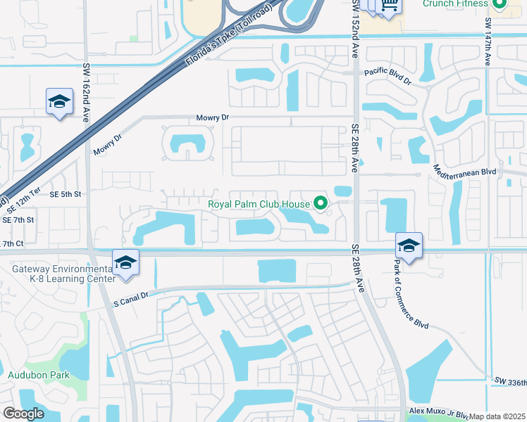map of restaurants, bars, coffee shops, grocery stores, and more near 2445 Southeast 5th Court in Homestead