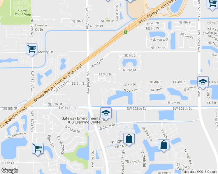 map of restaurants, bars, coffee shops, grocery stores, and more near 1935 Southeast 5th Terrace in Homestead