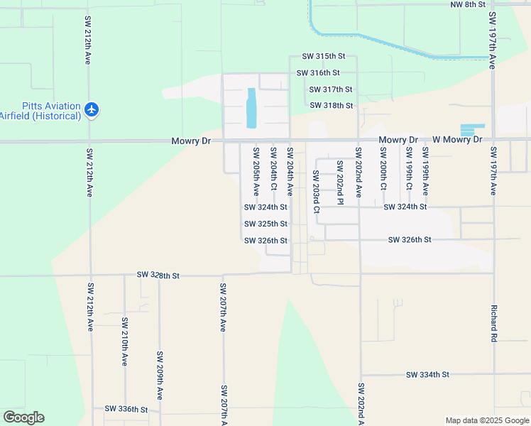 map of restaurants, bars, coffee shops, grocery stores, and more near 20462 Southwest 324th Street in Homestead