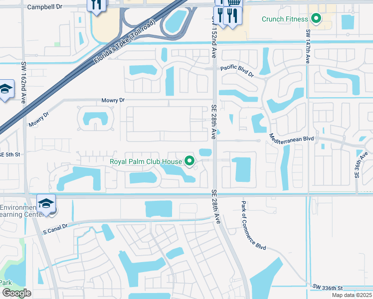 map of restaurants, bars, coffee shops, grocery stores, and more near 2655 Southeast 4th Place in Homestead