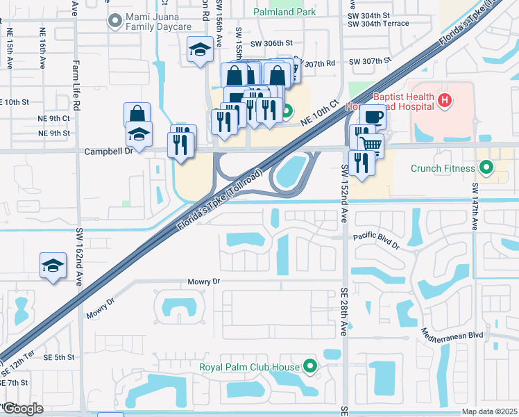 map of restaurants, bars, coffee shops, grocery stores, and more near 2465 Northwest 4th Terrace in Miami