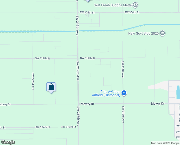 map of restaurants, bars, coffee shops, grocery stores, and more near 31410 Southwest 215th Avenue in Homestead
