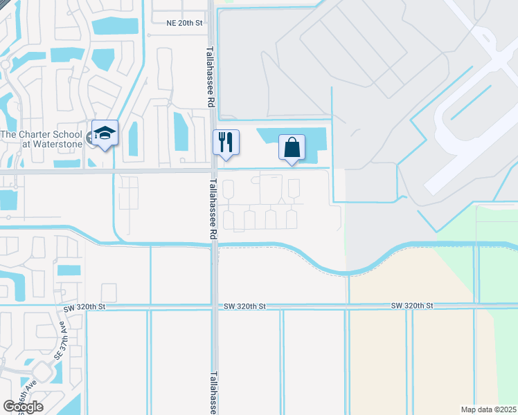 map of restaurants, bars, coffee shops, grocery stores, and more near 13418 Southwest 314th Street in Homestead