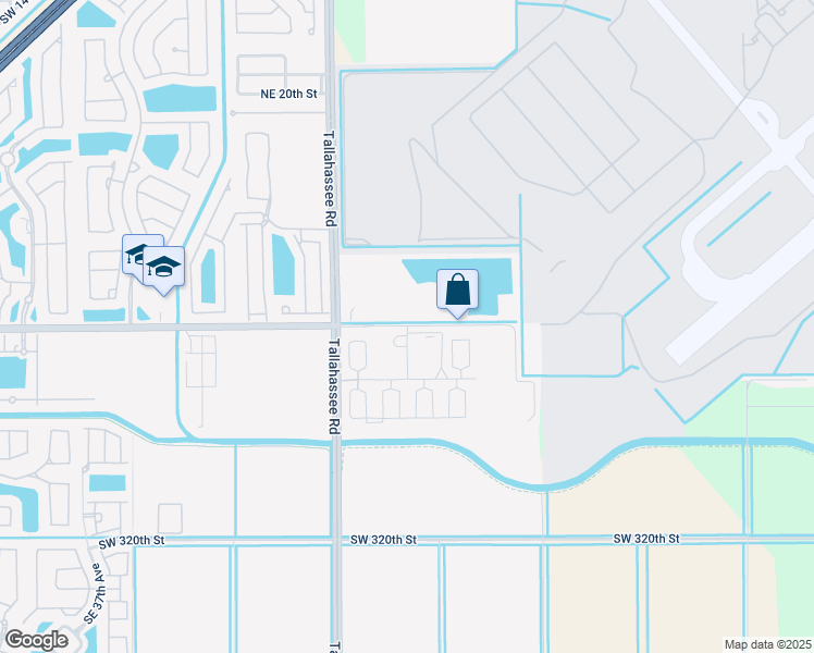 map of restaurants, bars, coffee shops, grocery stores, and more near 13400 Southwest 312th Street in Homestead
